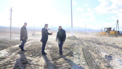 Naftalanda abadlıq-quruculuq işləri davam etdirilir - FOTO
