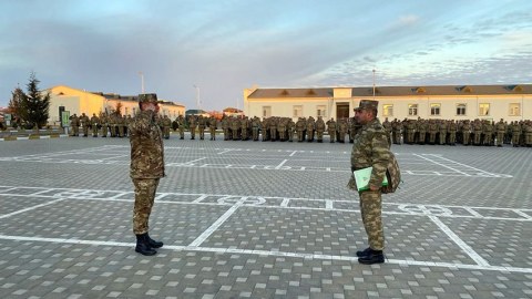 Hərbçilərin döyüşə hazırolma vəziyyəti yoxlanılır - FOTO