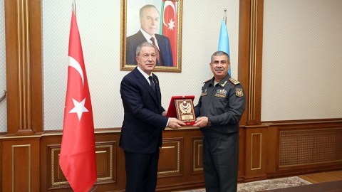 Zakir Həsənov Hulusi Akarla görüşdü - FOTO