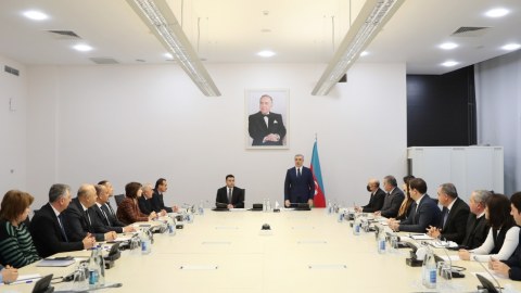 Samir Nuriyev Bulvar İdarəsinin yeni sədrini kollektivə təqdim etdi - FOTO