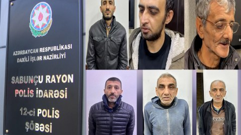 Sabunçuda silahlı şəxslər tutuldu - VİDEO