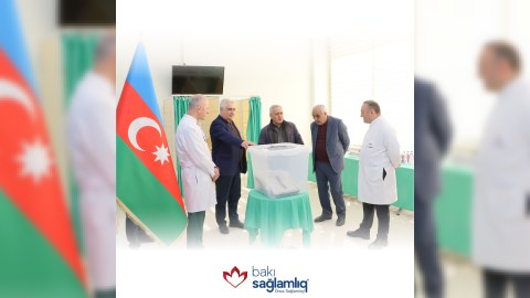 Komissiya üzvləri BSM-də yaradılan seçki məntəqəsində olub