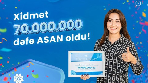 “ASAN xidmət”ə 70 milyonuncu müraciət qeydə alındı - FOTOLAR