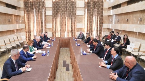 Məzahir Pənahov xarici ölkələrin MSK nümayəndələri ilə görüşdü