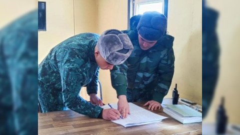 DSX hərbçiləri də səsvermədə iştirak etdi - FOTO