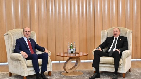 Kurtulmuş da İlham Əliyevi təbrik edib