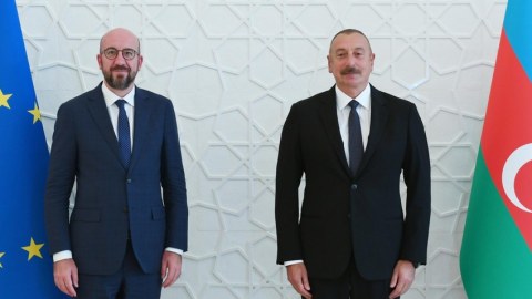 Şarl Mişel İlham Əliyevlə Brüssel formatını müzakirə etdi 
