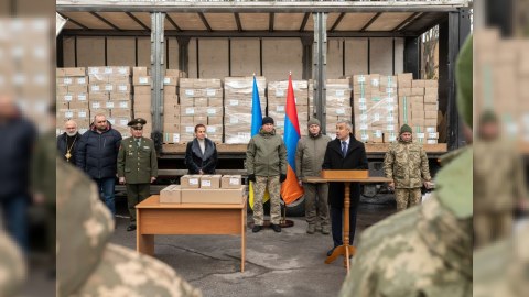 Ermənistan Ukraynaya humanitar yardım göndərdi