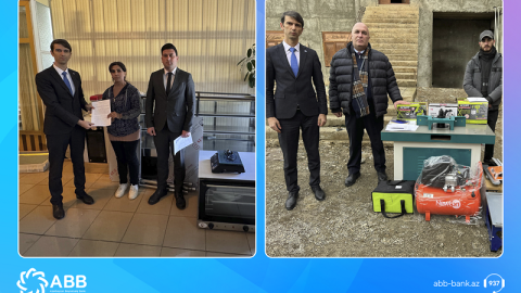 ABB Naxçıvanda 9 ailənin biznes qurmasına kömək göstərdi