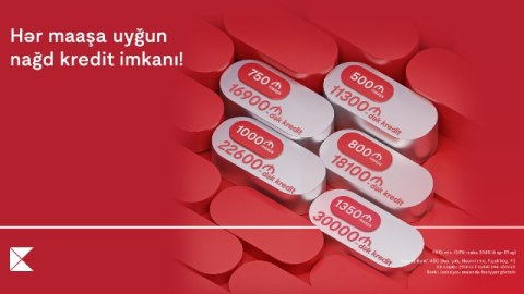 Kapital Bank-dan nağd pul kreditinə minimum ödəniş fürsəti 