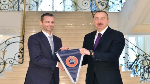 UEFA Prezidentindən İlham Əliyevə təbrik