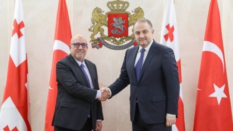 Gürcüstanın müdafiə naziri Türkiyə səfiri ilə görüşdü