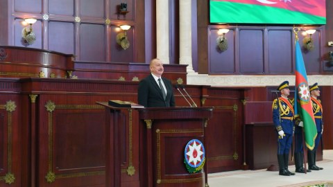 Prezidentin andiçmə mərasimindən FOTOLAR