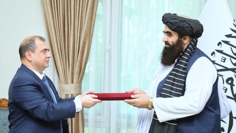 Səfirimiz Əfqanıstanda: Talibanın XİN başçısı ilə görüşdü - FOTOLAR