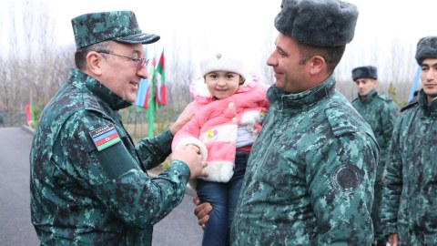 Qazaxda sərhədçilər üçün inşa olunmuş yaşayış binaları istifadəyə verildi