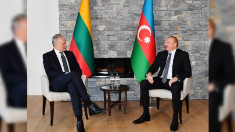 İlham Əliyev litvalı həmkarını təbrik etdi