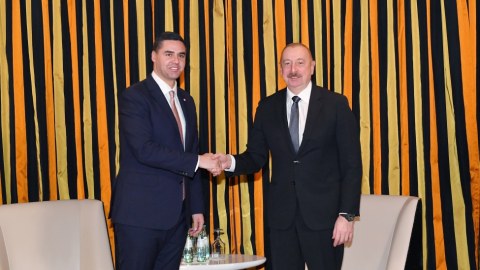 Prezident ATƏT sədri ilə danışıqlar apardı