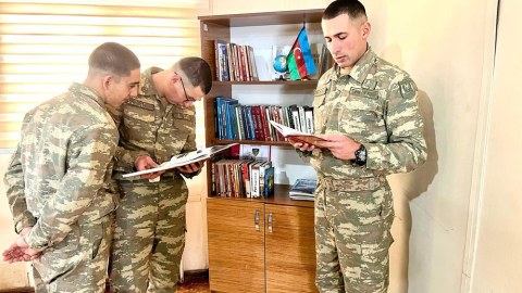Hərbçilərin asudə vaxtının səmərəli təşkili üçün şərait yaradıldı