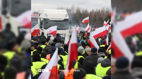 Polşa-Ukrayna sərhədində nə baş verir? - Fermerlər sərnişinləri buraxmır...
