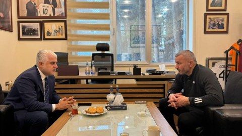 "Qarabağ"ın prezidenti oyundan əvvəl Qurban Qurbanovla görüşdü