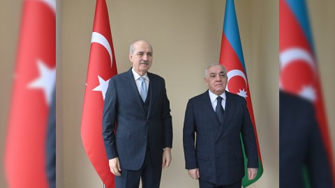 Əli Əsədov Numan Kurtulmuşla görüşdü - FOTO