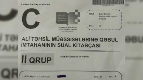Buraxılış imtahanında sual kitabçaları şagirdlərə veriləcək 