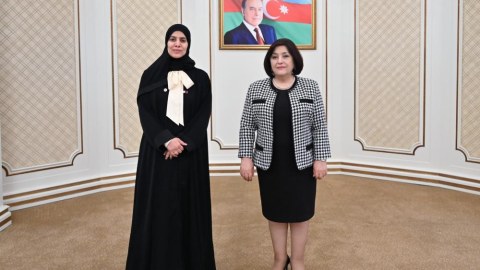 Sahibə Qafarova daha bir həmkarı ilə görüşdü - FOTOLAR
