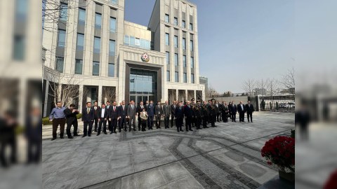 Çindəki səfirliyimizdə Xocalı soyqırımı anılıb - FOTO