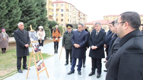 Goranboyda Xocalı Soyqırımı qurbanları anılıb - FOTO