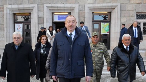 Prezidentin Xocalı və Xankəndi səfərindən FOTOLAR