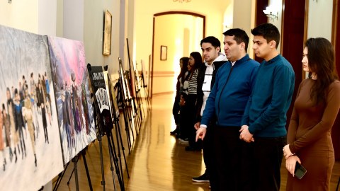 UNEC-də Xocalı soyqırımının 32-ci ildönümü - FOTO