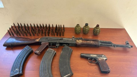 Şabranda silah-sursat tapıldı