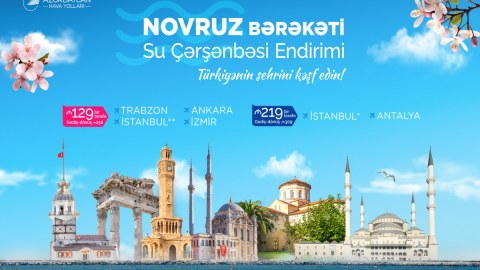 AZAL Türkiyənin bir sıra istiqamətləri üzrə yeni aksiyaya start verir