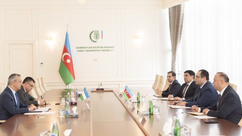 Məcnun Məmmədov Özbəkistan səfiri ilə görüşdü