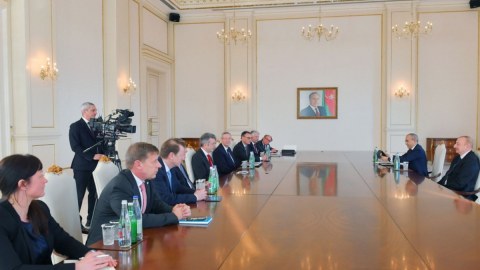 Prezident qəbul keçirdi - FOTOLAR 