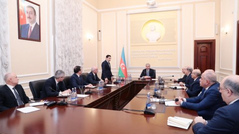 Samir Nuriyev yeni ədliyyə nazirini kollektivə təqdim etdi - FOTO