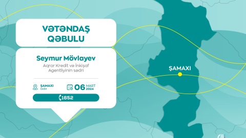 Seymur Mövlayev Şamaxıda vətəndaşları qəbul edəcək