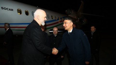 Edi Rama Azərbaycana GƏLDİ 