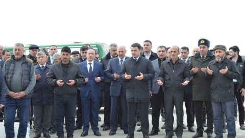 Neftçalada şəhidin il mərasimi qeyd olunub - FOTO
