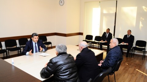 Naftalanda müharibə əlilləri və veteranlarla görüş - FOTO