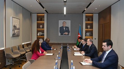 Ceyhun Bayramov Konqo Prezidentinin şəxsi nümayəndəsi ilə görüşdü - FOTO