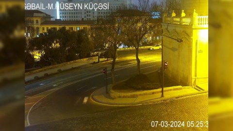 Bakının mərkəzində bağlı olan yol açıldı - FOTO
