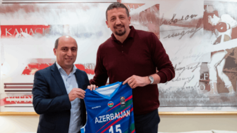 Emin Əmrullayev Türkiyə Basketbol Federasiyasının prezidenti ilə görüşdü