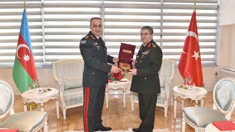 Hikmət Mirzəyev türkiyəli həmkarı ilə danışıqlar apardı - FOTO