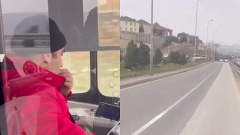 Sükan arxasında videoya baxan "BakuBus" sürücüsü işdən çıxarıldı