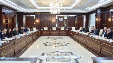 Gürcüstan parlamentinin komitə sədri Milli Məclisdə olub
