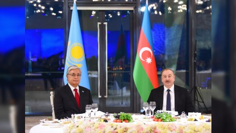 Bakıda Tokayevin şərəfinə ziyafət - FOTOLAR