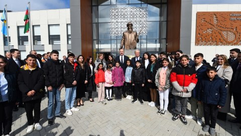 Prezidentlər Füzulidə Uşaq Yaradıcılıq Mərkəzinin AÇILIŞINDA
