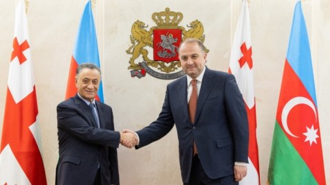 Ramil Usubov Gürcüstanın müdafiə naziri ilə GÖRÜŞDÜ