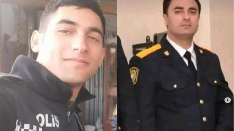 Xankəndidə vəfat edən polislər dəfn olundu - FOTOLAR